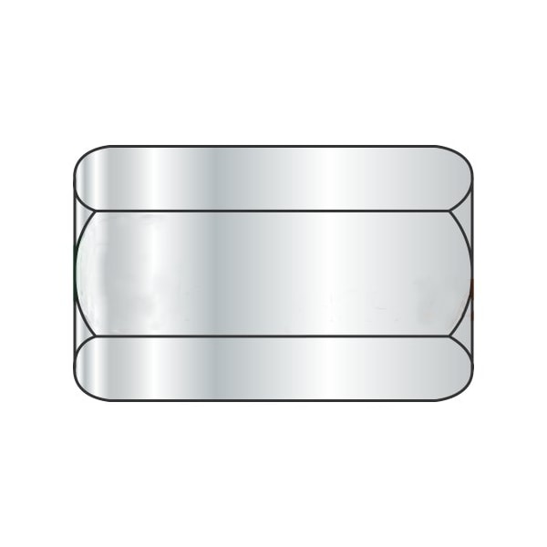Newport Fasteners Coupling Nut, 5/16"-18, Steel, Zinc Plated, 1-1/8 in Lg, 1/2 in Hex Wd, 200 PK 303425 - main
